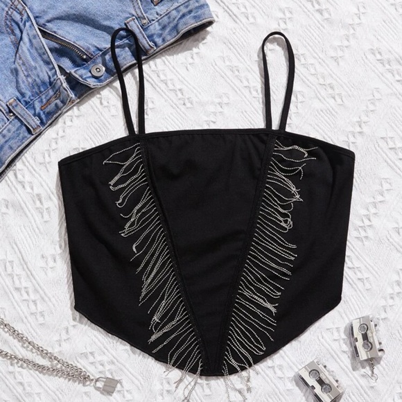 Urban Outfitters Tops - Fringe Crop Top
